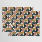 Bauhaus Mid Century Modern Geometric Pattern XIV Placemat Gallery Image 1