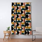 Bauhaus Mid Century Modern Geometric Pattern XIV Window Curtain Gallery Image 5