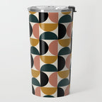 Bauhaus Mid Century Modern Geometric Pattern XIV Travel Mug Gallery Image 2