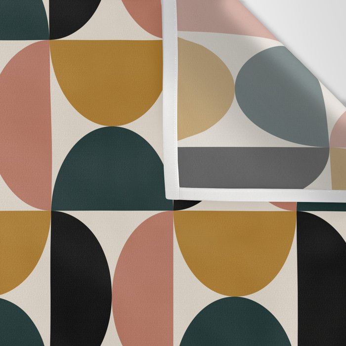 Bauhaus Mid Century Modern Geometric Pattern XIV Wall Tapestry Gallery Image 3