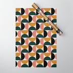 Bauhaus Mid Century Modern Geometric Pattern XIV Wrapping Paper Gallery Image 1