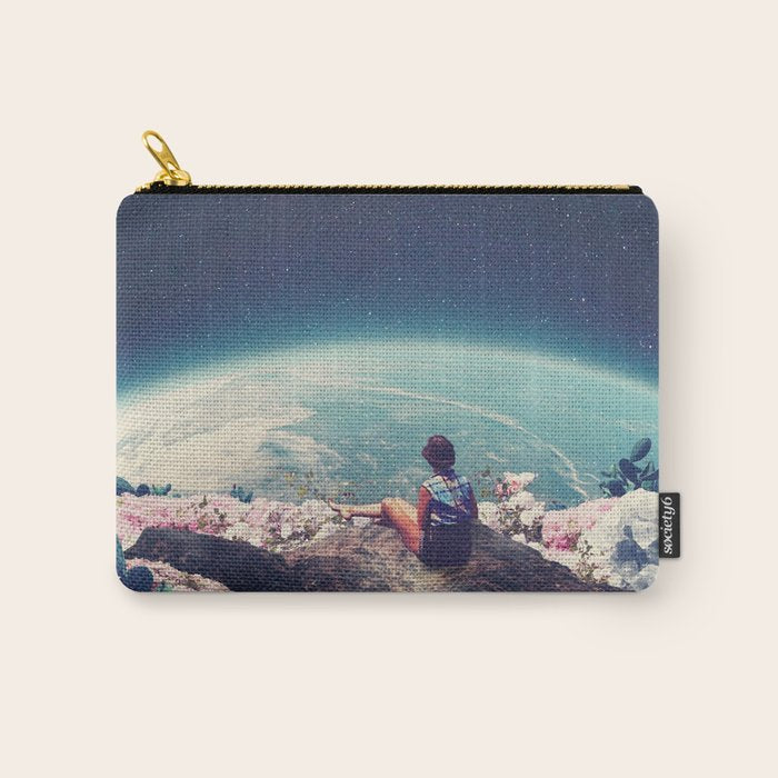 My World Blossomed when I Loved You Horizontal Carry All Pouch Gallery Image 1