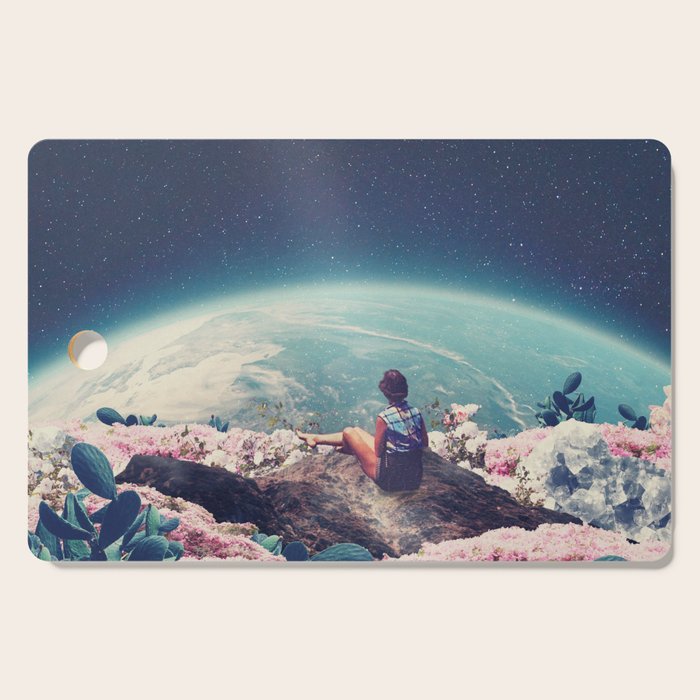 My World Blossomed when I Loved You Horizontal Cutting Board Gallery Image 1