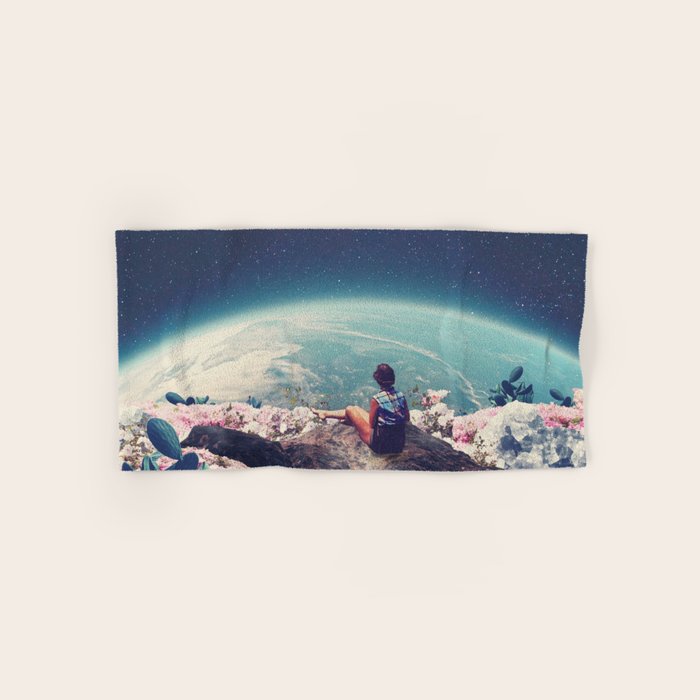 My World Blossomed when I Loved You Horizontal Bath Towel Gallery Image 1