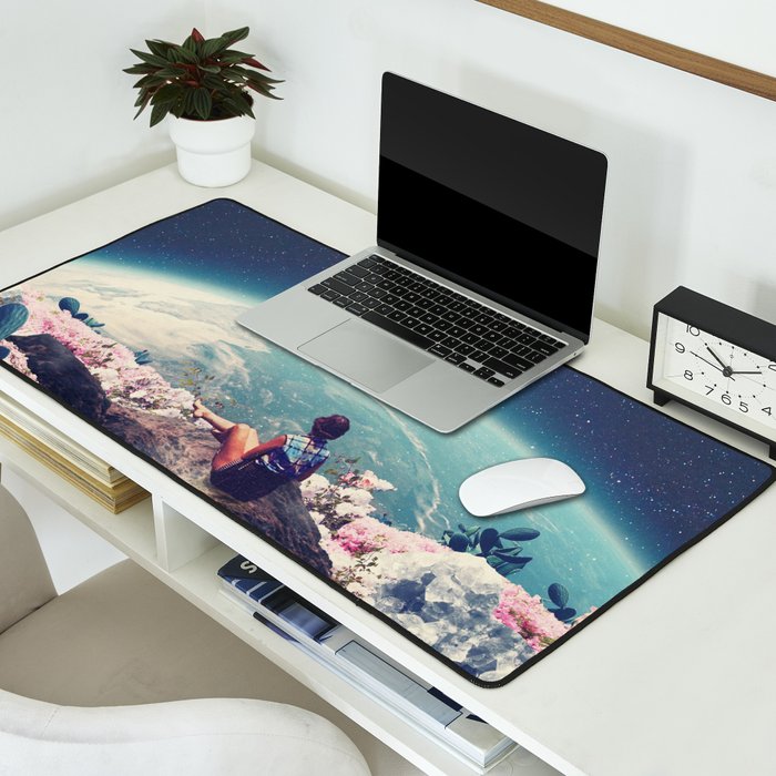 My World Blossomed when I Loved You Horizontal Desk Mat Gallery Image 2