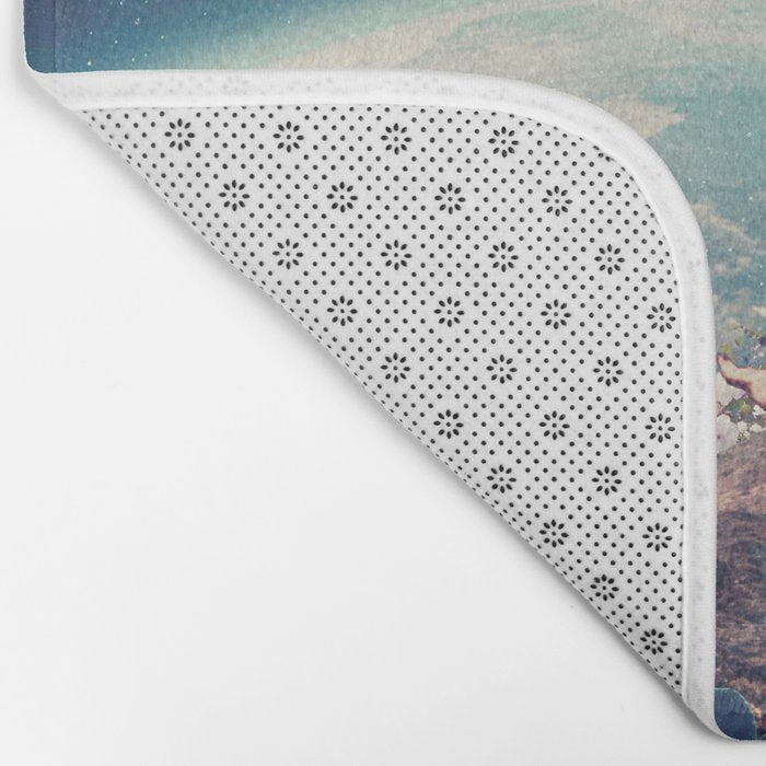 My World Blossomed when I Loved You Horizontal Bath Mat Gallery Image 2