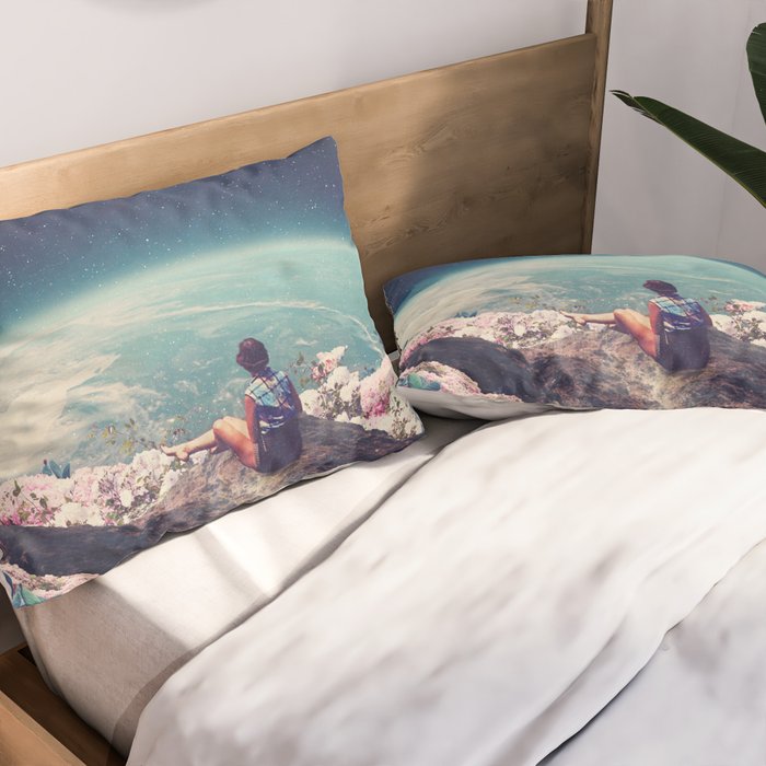 My World Blossomed when I Loved You Horizontal Pillow Sham Gallery Image 2