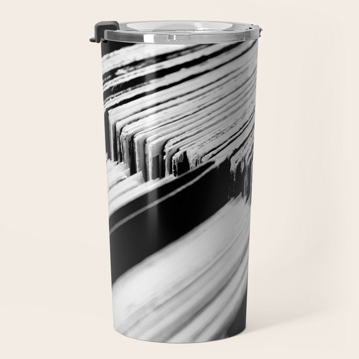 record albums music aesthetic elegant mood art photography  Travel Mug Gallery Image 3