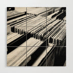 record albums music aesthetic elegant mood art photography  Wood Wall Art Gallery Image 1