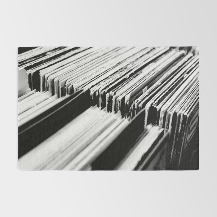 record albums music aesthetic elegant mood art photography  Rug Gallery Image 2