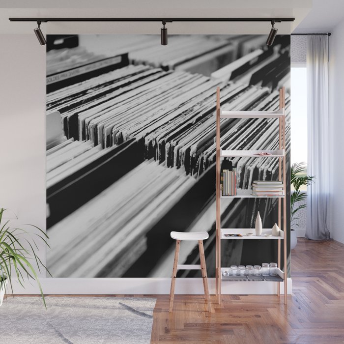 record albums music aesthetic elegant mood art photography  Wall Mural Gallery Image 1