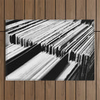 record albums music aesthetic elegant mood art photography  Outdoor Rug Gallery Image 1