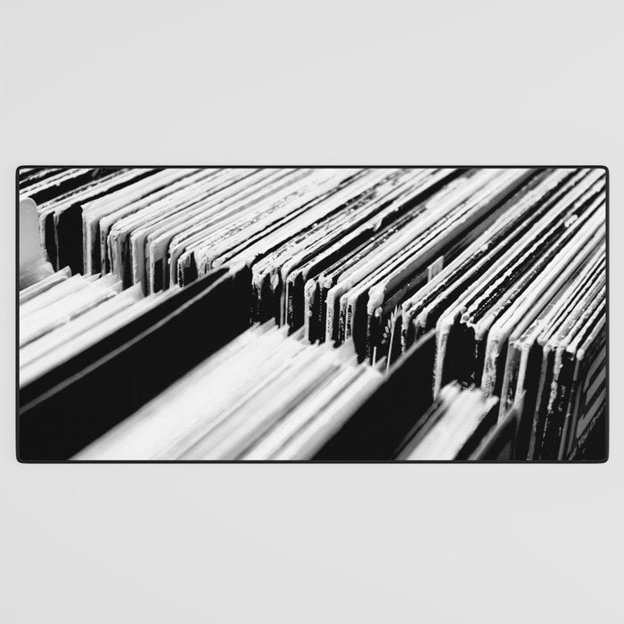 record albums music aesthetic elegant mood art photography  Desk Mat Gallery Image 3