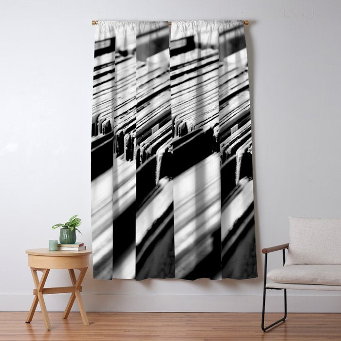 record albums music aesthetic elegant mood art photography  Window Curtain Gallery Image 1