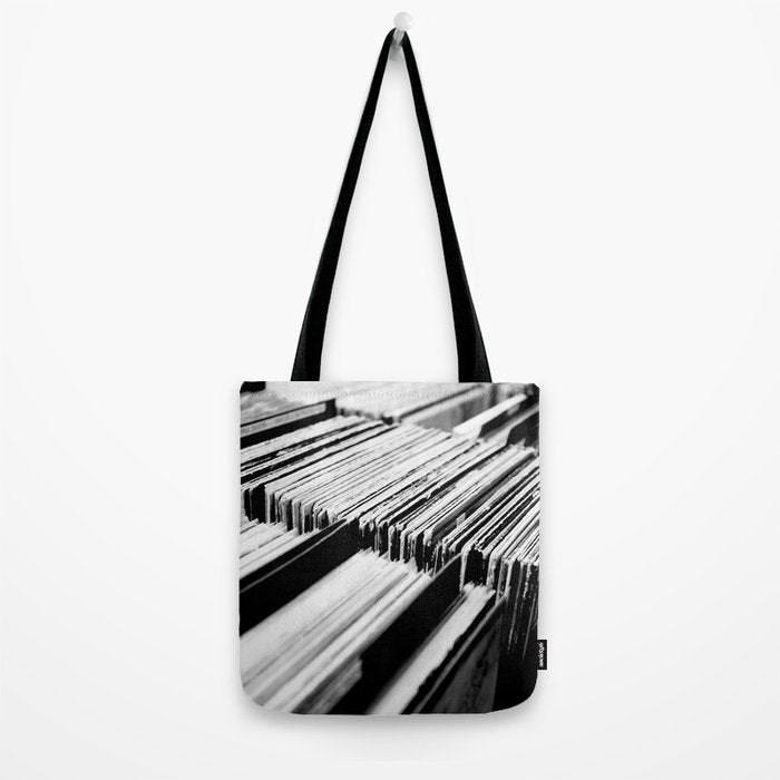 record albums music aesthetic elegant mood art photography  Tote Bag Gallery Image 2