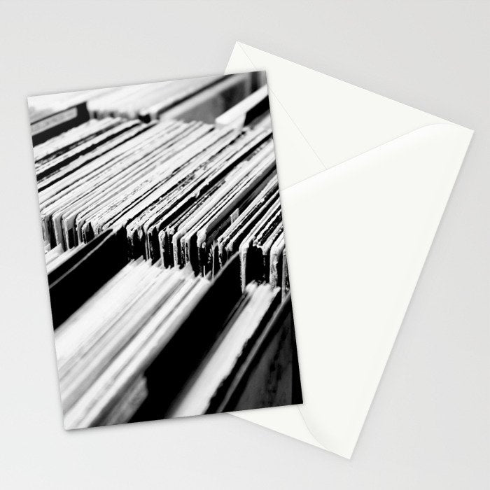 record albums music aesthetic elegant mood art photography  Stationery Card Gallery Image 2
