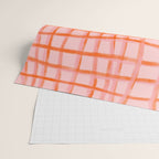 Modern abstract red and pink grids  Wrapping Paper Gallery Image 2