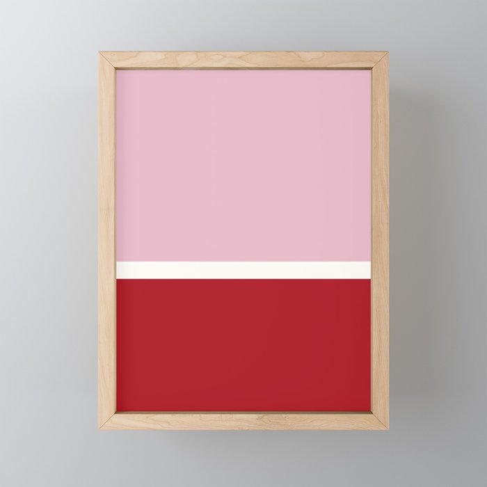Color Block IV Pink Red Mini Art Print Gallery Image 1