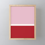 Color Block IV Pink Red Mini Art Print Gallery Image 1