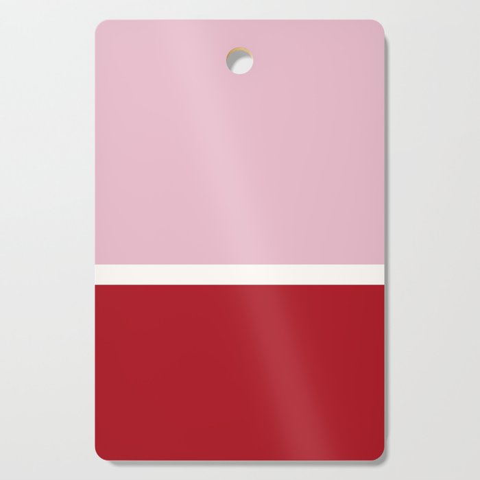 Color Block IV Pink Red Cutting Board Gallery Image 1