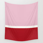 Color Block IV Pink Red Wall Tapestry Gallery Image 4