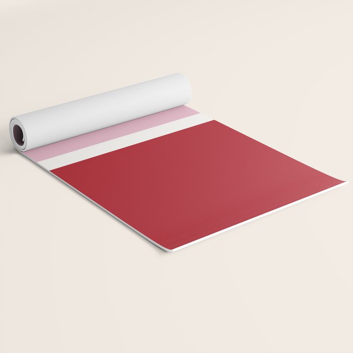Color Block IV Pink Red Yoga Mat Gallery Image 2