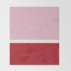 Color Block IV Pink Red Throw Blanket Gallery Image 2