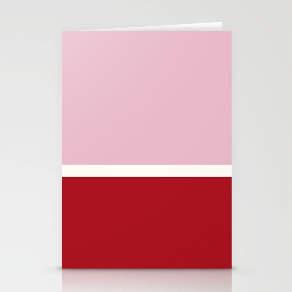Color Block IV Pink Red Stationery Card Gallery Image 2