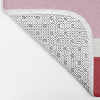 Color Block IV Pink Red Bath Mat Gallery Image 2