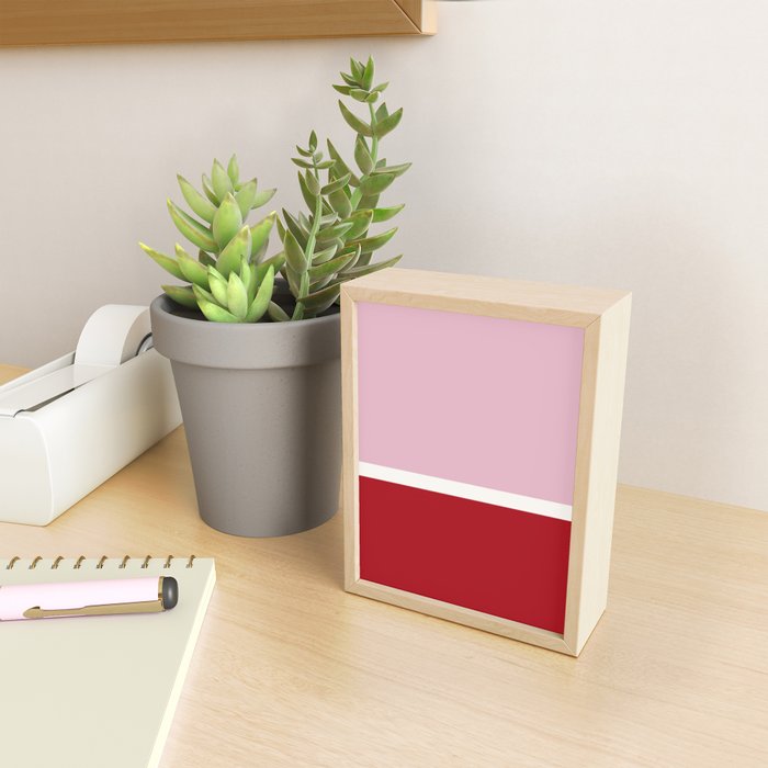 Color Block IV Pink Red Mini Art Print Gallery Image 2