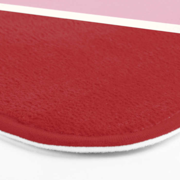 Color Block IV Pink Red Bath Mat Gallery Image 3