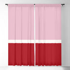 Color Block IV Pink Red Window Curtain Gallery Image 5