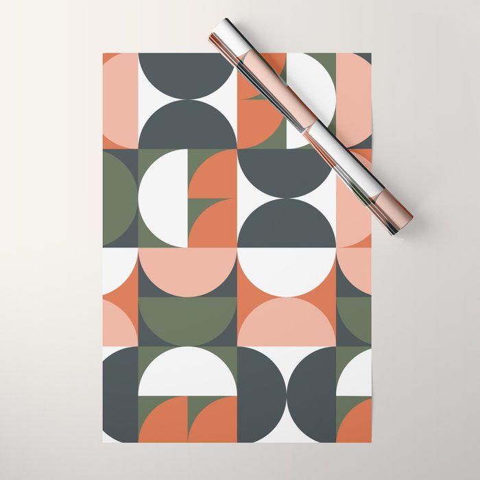 Mid Century Geometric 16 Wrapping Paper Gallery Image 1