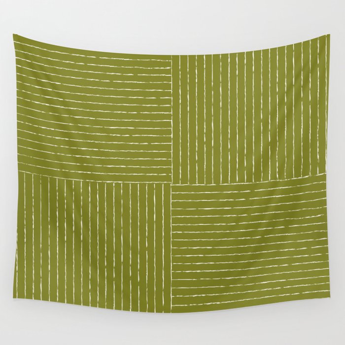 Line III (Matcha Green) Wall Tapestry Gallery Image 4