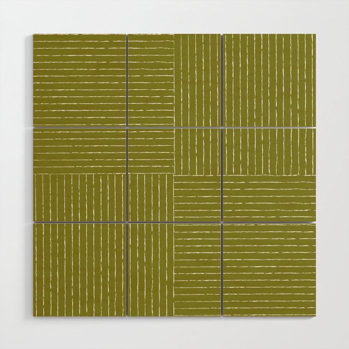 Line III (Matcha Green) Wood Wall Art Gallery Image 1