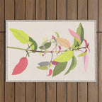 Colorful Plant Outdoor Rug Gallery Image 1