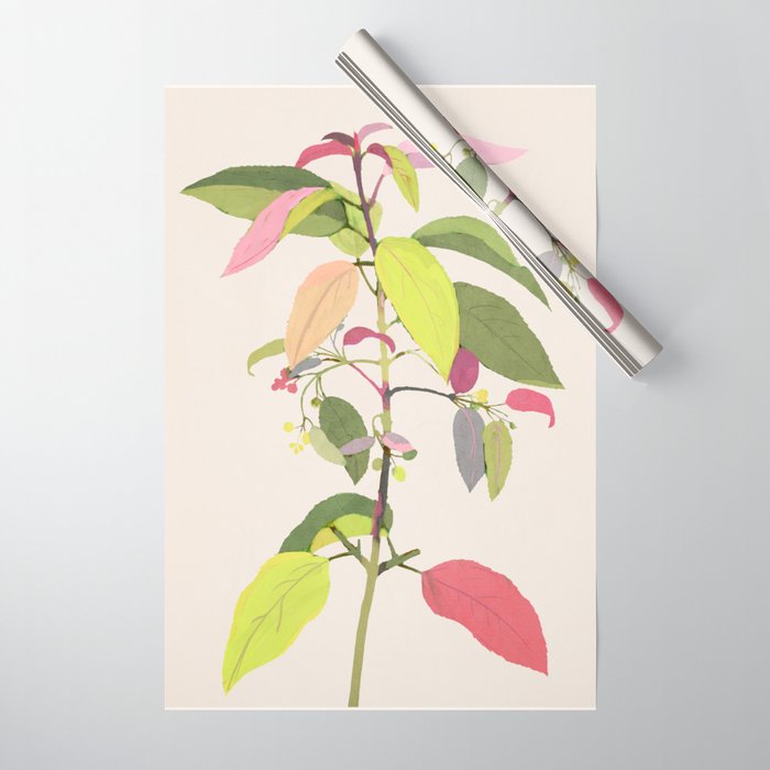 Colorful Plant Wrapping Paper Gallery Image 1