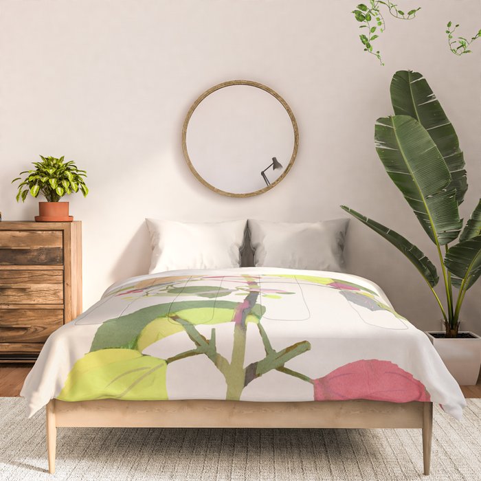 Colorful Plant Comforter Gallery Image 3