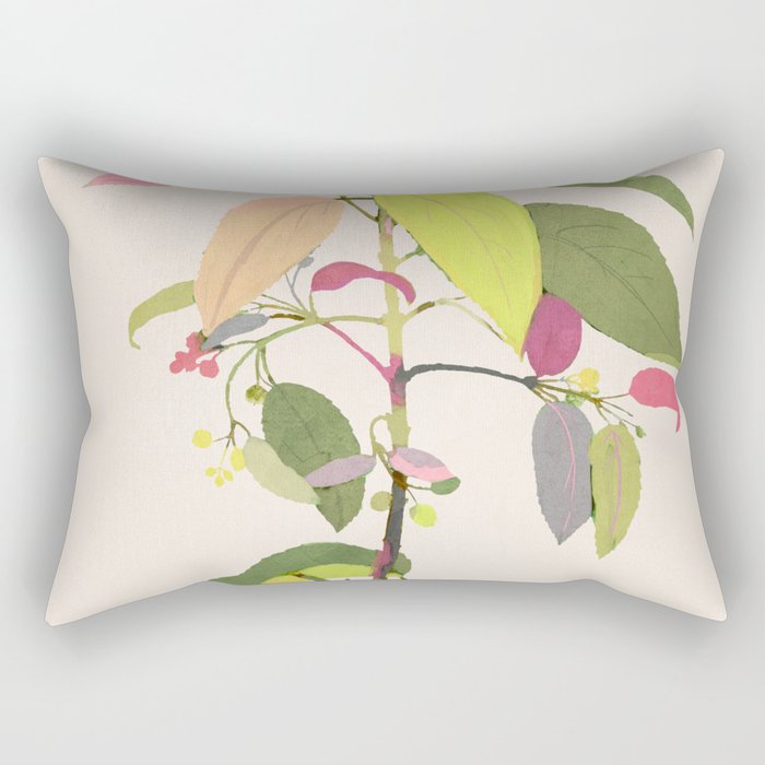 Colorful Plant Rectangular Pillow Gallery Image 2