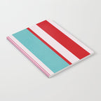 Bold Color Play Pink And Turquoise Stripes Notebook Gallery Image 2