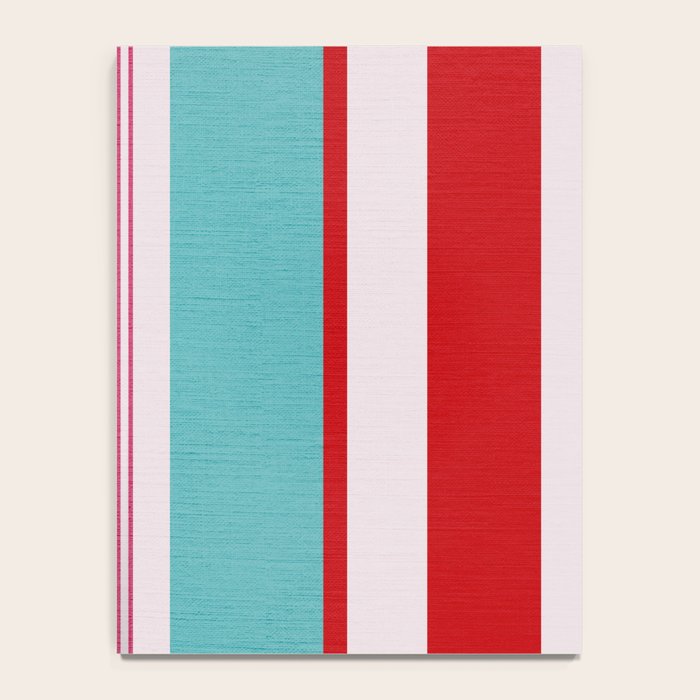 Bold Color Play Pink And Turquoise Stripes Notebook Gallery Image 4