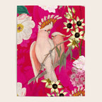 Vintage & Shabby Chic - Tropical Bird Flower Garden Poster Gallery Image 4