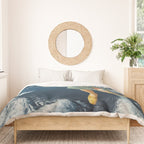 Spraying snow on the mountains Duvet Cover Gallery Image 3