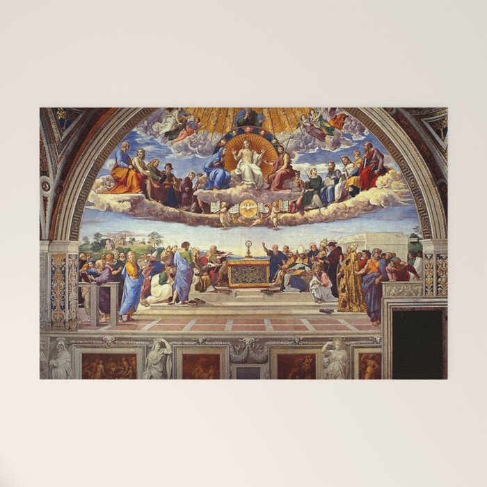 Raphael The Disputation of the Holy Sacrament  Welcome Mat Gallery Image 1