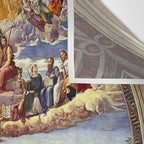 Raphael The Disputation of the Holy Sacrament  Wall Tapestry Gallery Image 3