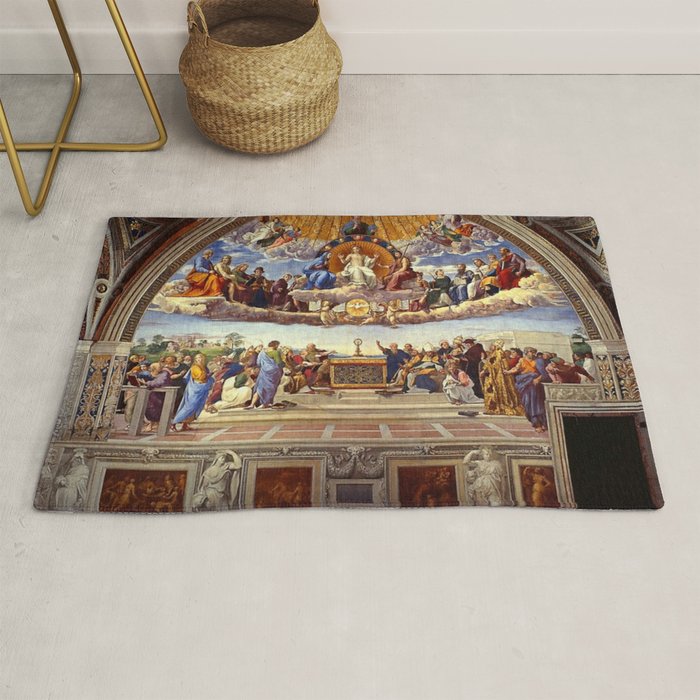 Raphael The Disputation of the Holy Sacrament  Rug Gallery Image 1