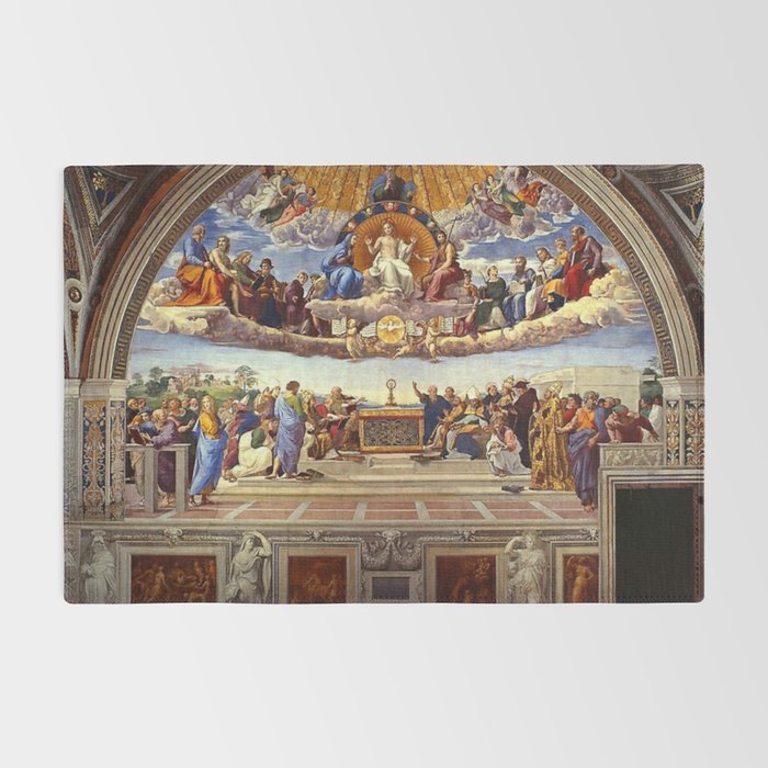 Raphael The Disputation of the Holy Sacrament  Rug Gallery Image 2