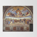 Raphael The Disputation of the Holy Sacrament  Throw Blanket Gallery Image 2