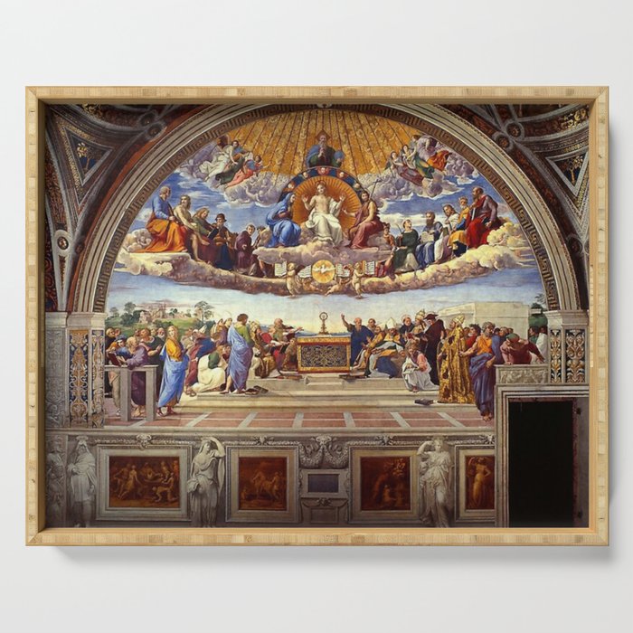 Raphael The Disputation of the Holy Sacrament  Serving Tray Gallery Image 1