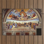 Raphael The Disputation of the Holy Sacrament  Outdoor Rug Gallery Image 1